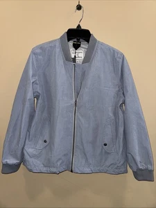 Chaqueta de bombardero mediana para hombre vagabundos y buscadores azul tormenta manga con monograma - Imagen 1 de 6