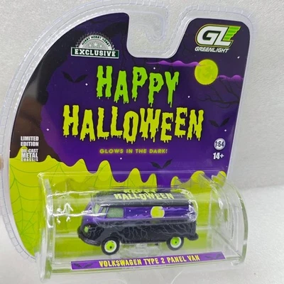 Greenlight 1:64 Volkswagen Type 2 Panel Van Happy Halloween Collectible Car - Image 1 of 4