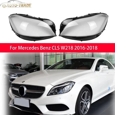 Car Clear Headlight Lens Cover Shell For Mercedes-Benz W218 CLS 2016 2017 2018 Foto 1 de 4