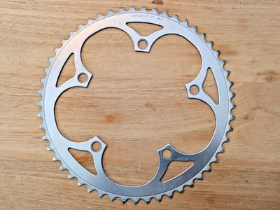 Vintage Suntour 53 Tooth Chainring 53t 130 BCD Silver Alloy Race 1980s - Image 1 of 3
