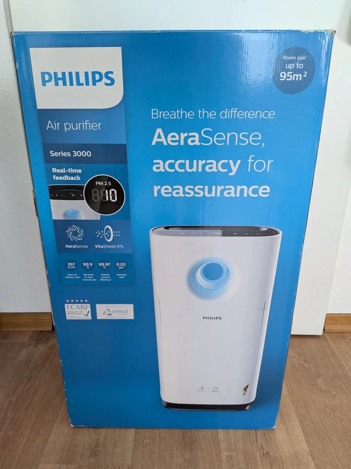 Philips 3000 Series AC3256/10 Luftreiniger kaum benutzt für Räume bis zu 95 m² - Bild 1 von 2