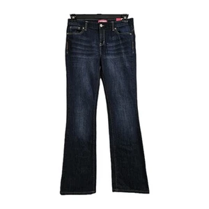 NWT Old Navy Bootcut Jeans Girl 16 (30x31) Blue Denim Adjustable Waist Dark Wash - Picture 1 of 9