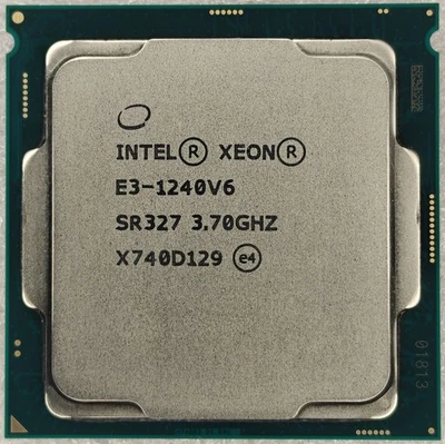 Intel Xeon E3-1240 V6 3.70GHz 4-core 8-thread 8MB 72W LGA1151 CPU processor - Image 1 of 2