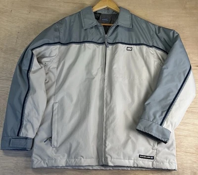 Chaqueta Bento Forrada Acolchada Quiksilver Y2K De Colección Años 90 Para Hombre M/L Azul Gris Tostado Foto 1 de 4