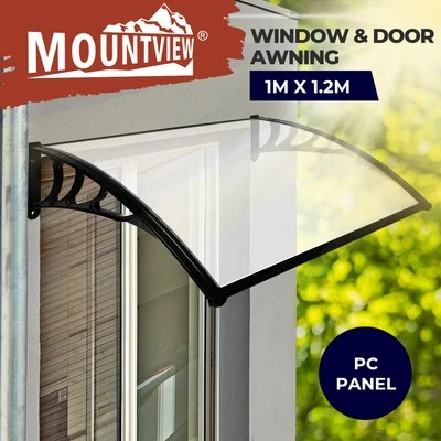 Mountview Window Door Awning Outdoor Canopy UV Patio Rain Cover DIY 1m X 1.2m - image 1 of 4