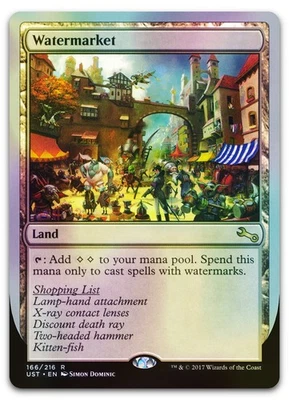 Watermarket #166 (Foil) (NM) Unstable UST Magic MTG - Image 1 of 2