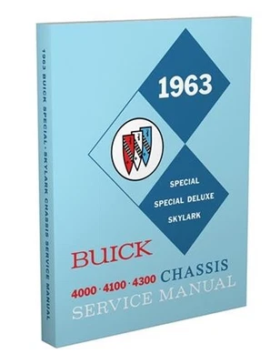 1963 Buick Tienda Manual Especial Deluxe Skylark 63 Servicio Reparación Libro - Imagen 1 de 4