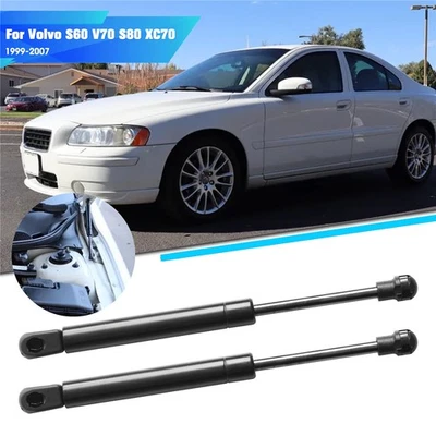 2Pcs Gas Spring Struts Lift Support For Volvo S60 S80 V70 XC70 Front Hood Foto 1 de 4