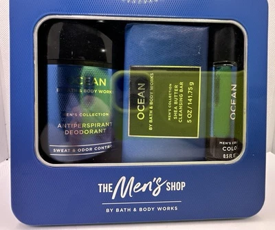 Bath & Body Works Hombre Ocean Colonia Barra Limpiadora y Desodorante Lata Set de Regalo Foto 1 de 2