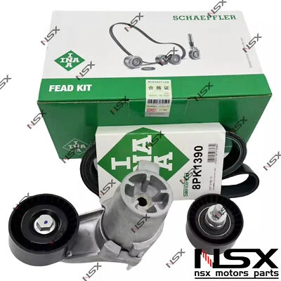 Kit tensor correa transmisión INA 11288604266 para BMW 335i 2012-2015 Foto 1 de 4