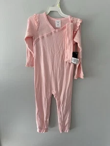 Baby Girls Pink Baby Outfit One Piece Pink Soft 24M NWT - Picture 1 of 6
