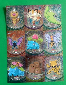 Pokemon 2000 Topps Chrome Series 1 Uncut Sheet Exclusive Preview - Bild 1 von 4