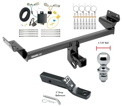 Engate de reboque de reboque para 16-18 Lincoln MKX pacote completo com fiação e bola de 1-7/8" - Imagem 1 de 4