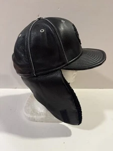 Vintage New Era X Timberland Trapper Hat Leather Sample Not For Resale 7 1/2 - Picture 1 of 17
