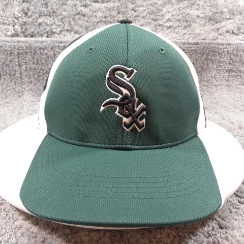 White Socks Bartman #18 RICHARDSON Fitted Baseball Cap Hat Green Black S / M Cover
