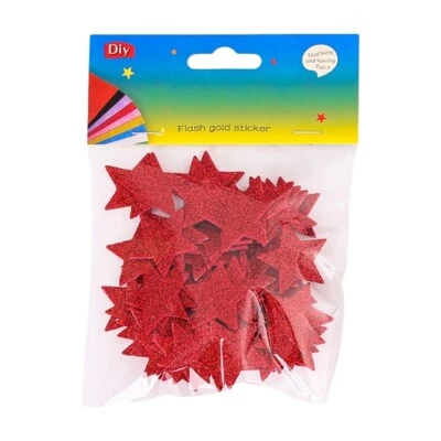 60Pcs блестящий пены звезды стикер звезды форме клейкая наклейка для изготовления карт - Изображение 1 из 4