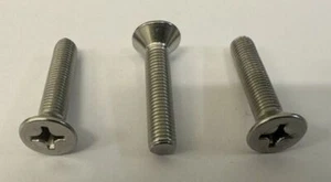 Tornillos a máquina 1/4", acero inoxidable, UNF, avellanados, Pozi. - Imagen 1 de 2