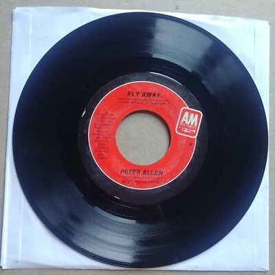 PETER ALLEN Fly Away/Simon 45 7" Record Vinyl Records POP 1980 - Image 1 of 2