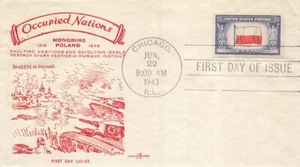 909 POLAND - 1st Pent Arts M #3H - Premium Chicago cancel - Picture 1 of 1