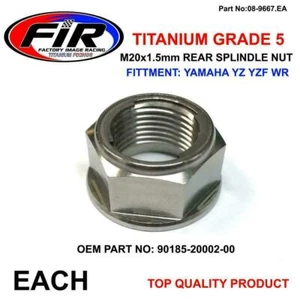 TITANIUM REAR WHEEL AXLE NUT Kawasaki 1989-1992 KX 125 1989-1992 KX 250 - Picture 1 of 1