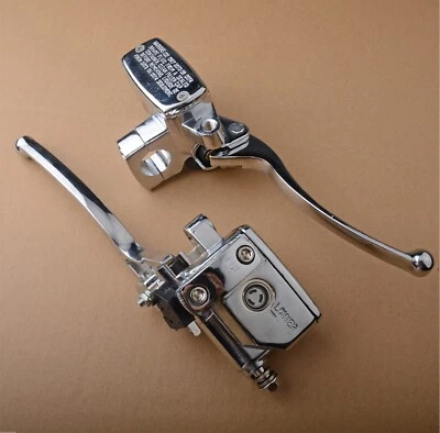 Palancas de embrague cilindro maestro de freno cromado EE. UU. para Suzuki Intruder 800 1400 1500 Foto 1 de 3