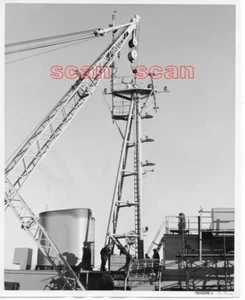 3CC092 RP 1958 STURGEON BAY WI PBI SHIPYARD BUILDER NAVY MINESWEEPER NEW MAST - Picture 1 of 2