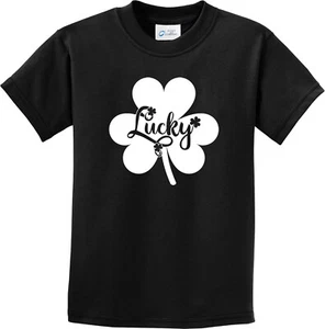 St Patricks Day Lucky Irish Shamrock Kids T-shirt - Picture 1 of 8