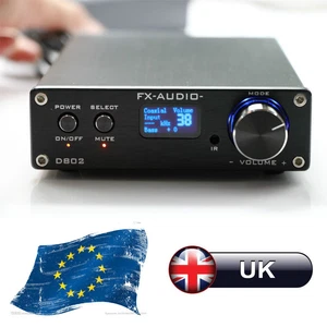 FeiXiang D802 80W*2 Hi-Fi Coaxial / Optical Stereo Digital Audio Amplifier UK - Foto 1 di 11