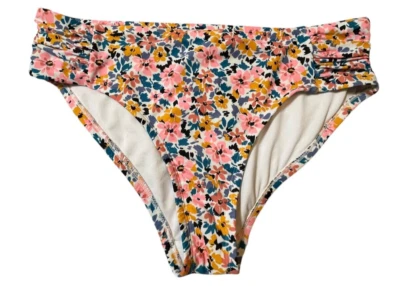 Parte inferior de bikini Xhilaration floral acanalada para mujer TALLA-14W Foto 1 de 4