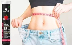 Auric Get Slim Effervescent (80 Tablets) Fat Loss BURN Weight Loss 100% Herbal - Picture 1 of 11