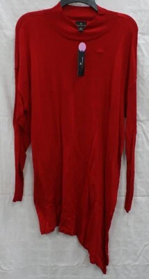 WORTHINGTON DAMAS CABARET ROJO CORTE INCLINADO JERSEY SUÉTER VESTIDO TALLA XL NUEVO Foto 1 de 4