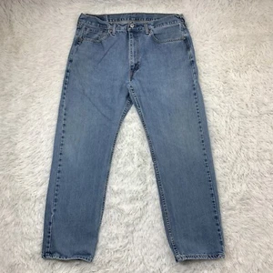 Levis Jeans 36x30 Blue Pants 505 Straight Grunge Work Faded American Denim - Picture 1 of 19