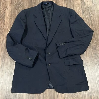 Pendleton Hombre Blazer 44L 100% Lana Chaqueta Azul Marino 2 Botones Foto 1 de 4