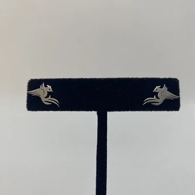 Aretes de acero quirúrgico Phoenix Bird renacimiento eterno para mujer (puntos afilados*) Foto 1 de 4