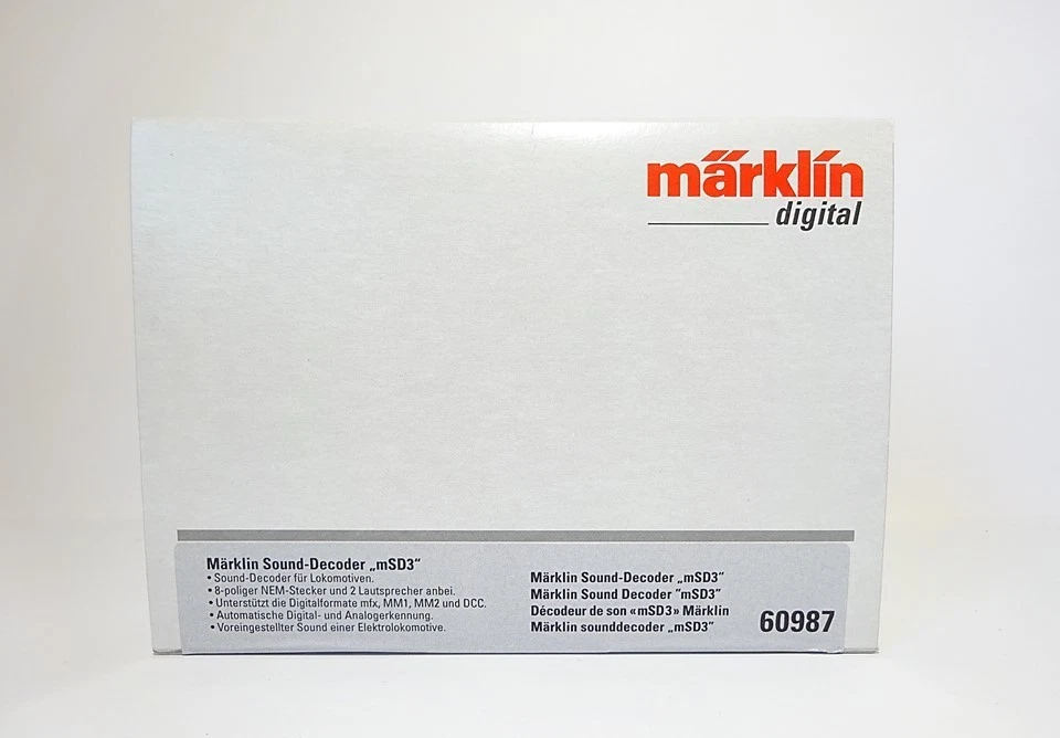 Märklin H0 E Lok Sound Decoder mSD3 60987 neu OVP - Bild 1 von 3
