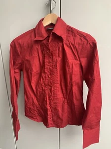 Womens Mexx Red long sleeved formal Shirt Size 10 Ex condition - Picture 1 of 3