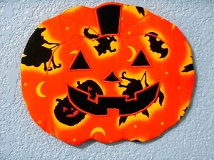 Halloween Calabaza Colgante de Pared Decoración Bolsillo en la Parte Trasera para Tarjeta de Regalo, Caramelos... - Imagen 1 de 4