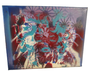 PINTURA EN LIENZO DE ALMIZCLE YAI GRAFFITI ABSTRACTO MEDUSA 8X10 ÚNICO EN SU CLASE ~~ Foto 1 de 3