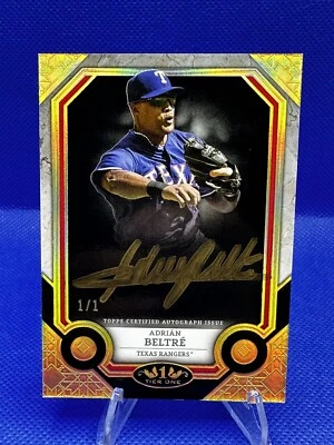 2024 Topps Tier 1 Adrian Beltre GOLD Auto 1/1 HOF Rangers, Dodgers, Seattle🔥 ⚾️ - Image 1 of 4