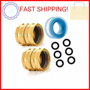 Solid brass Garden Hose Fittings Connectors Adapter Heavy Duty Brass Repair fema - Picture 1 of 2