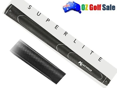 Empuñadura de goma Karma .600 acanalada Super Lite - estándar/medio/jumbo - $10 franqueo cualquier Q'ty Foto 1 de 4