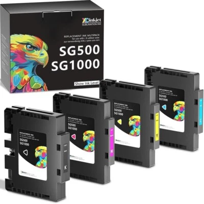 Sublimation Ink Cartridge Compatible for Sawgrass SG500 SG1000 Printer 8pk ver A - Image 1 of 4