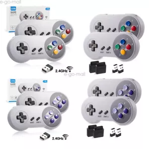 Wireless Super Nintendo SNES System Gamepad Replacement Controller/USB For PC - Picture 1 of 74