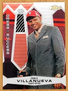 2005-06 TOPPS FINEST CHARLIE VILLANUEVA DRESS FOR SUCCESS EVENT WORN TIE #/99 - Picture 1 of 2
