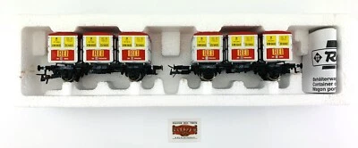 JM870 - Roco H0 46997 - Set Da 2 Vagoni DB Con Container " Rei " - Immagine 1 di 2