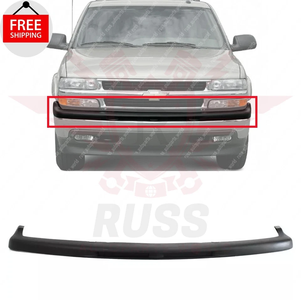 New Front Upper Bumper Filler Black Fits 2000-2006 Chevrolet Suburban Tahoe Foto 1 de 4