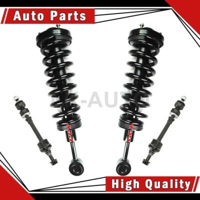 Kit de 4 puntales y muelles helicoidales de barra estabilizadora delantera para Ford F-150 2006 2005 Foto 1 de 4