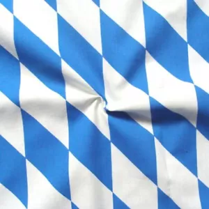 100% Baumwollstoff Bayern Raute BLAU WEISS Meterware Oktoberfest Dekostoff - Bild 1 von 1