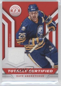 2013-14 Totally Certified Materials Red Dave Andreychuk #TC-DA HOF