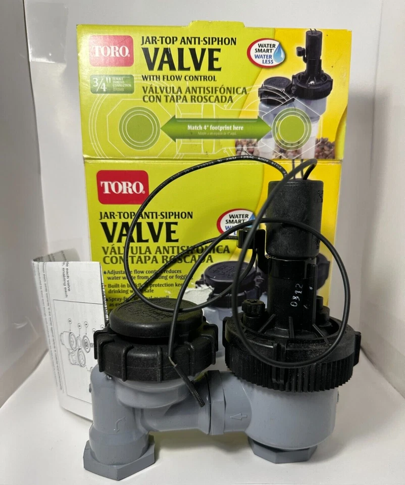 Válvula antisifón tapa tarro conexión rosca hembra Toro 3/4" modelo 53763 Foto 1 de 4